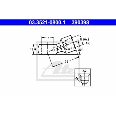 Image of ATE - Aansluitnippel, pijpleiding (Set/Verpakking)