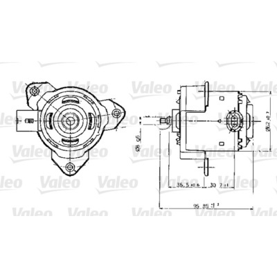 Image of VALEO - Elektrische motor, radiateurventilator