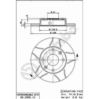 Image of BREMBO - Disco  freno  (Set per pacco) 8020584011188