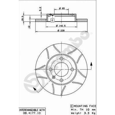 Image of BREMBO - Disco  freno  (Set per pacco) 8020584011201