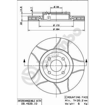 Image of BREMBO - Disco  freno  (Set per pacco) 8020584011317