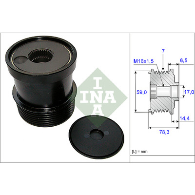 Image of INA - Dispositivo ruota libera alternatore 4005108356901