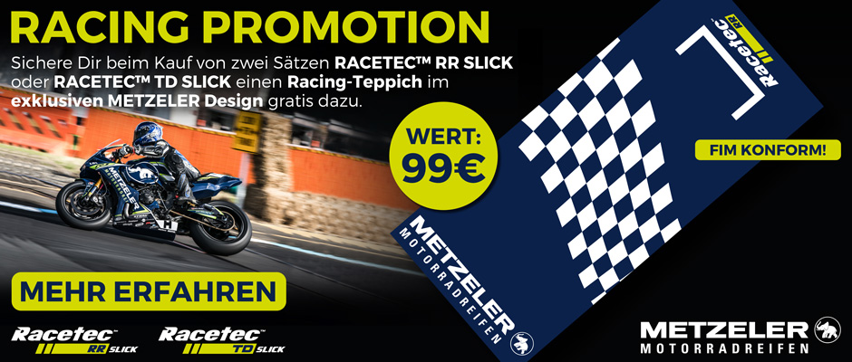 racing motorbike - metzeler promotion