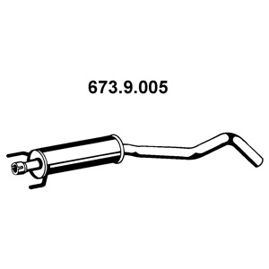 Amortecedor, Panela de escape central