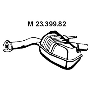 Amortecedor, Panela de escape central