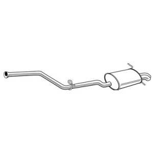 Amortecedor, Panela de escape traseira