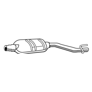 Amortecedor, Panela de escape central