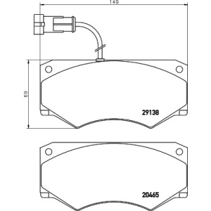 Kit de placa de travão