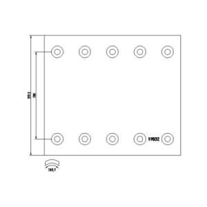 Jogo de calços de maxila de travão