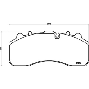 Kit de placa de travão