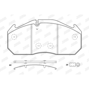 Kit de placa de travão