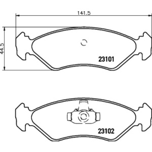 Kit de placa de travão