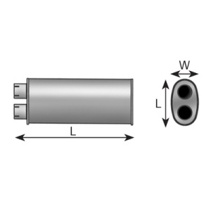 Amortecedor, Panela de escape central