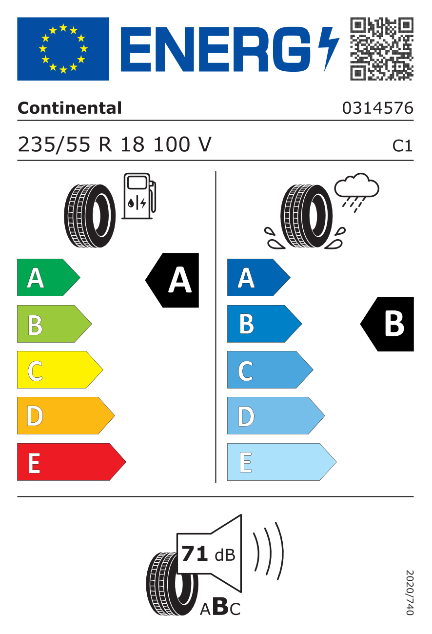Etichettatura UE pneumatici / Classi di efficienza