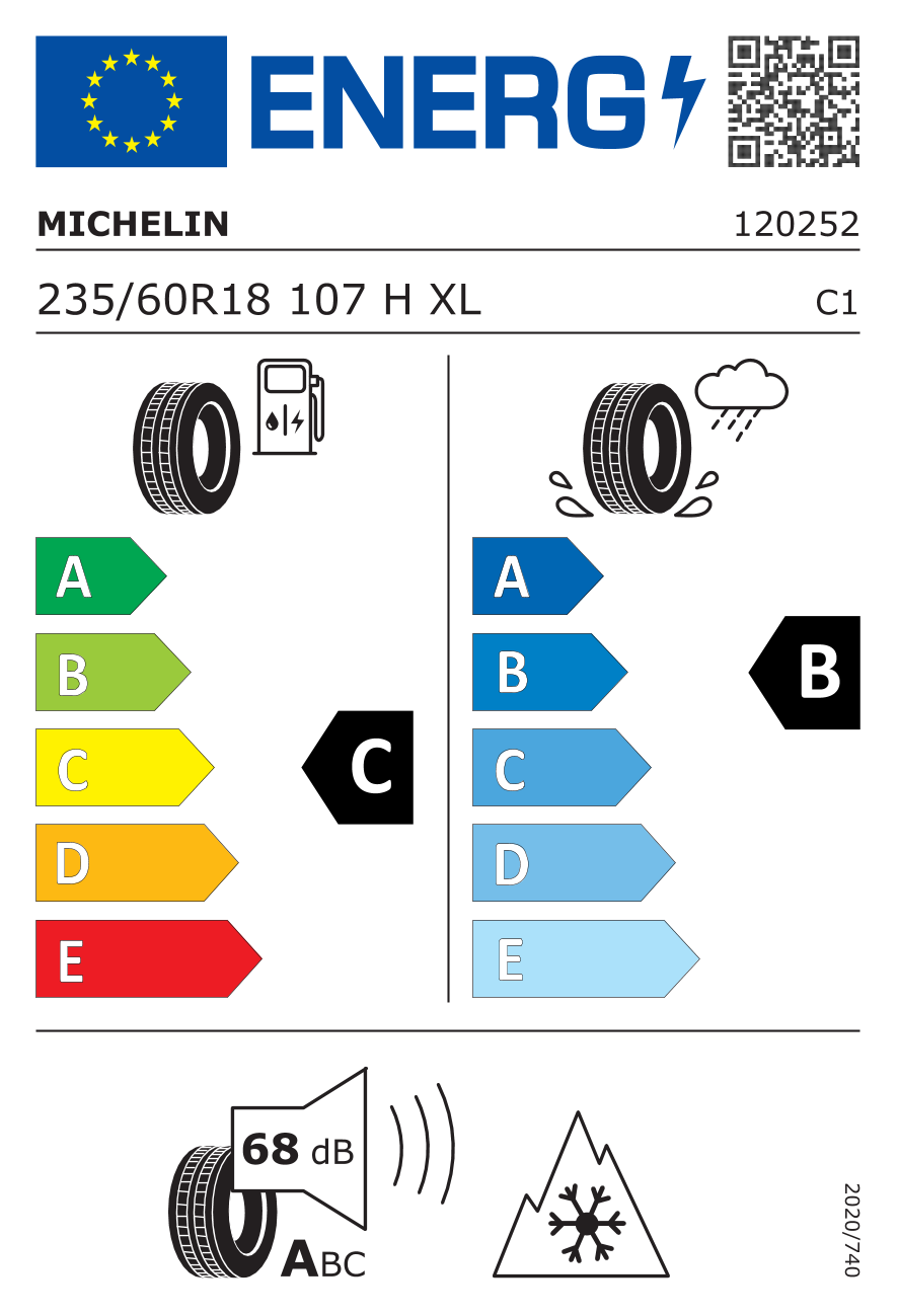 Michelin Pilot Alpin 5 235/60 R18 107H XL, SUV @