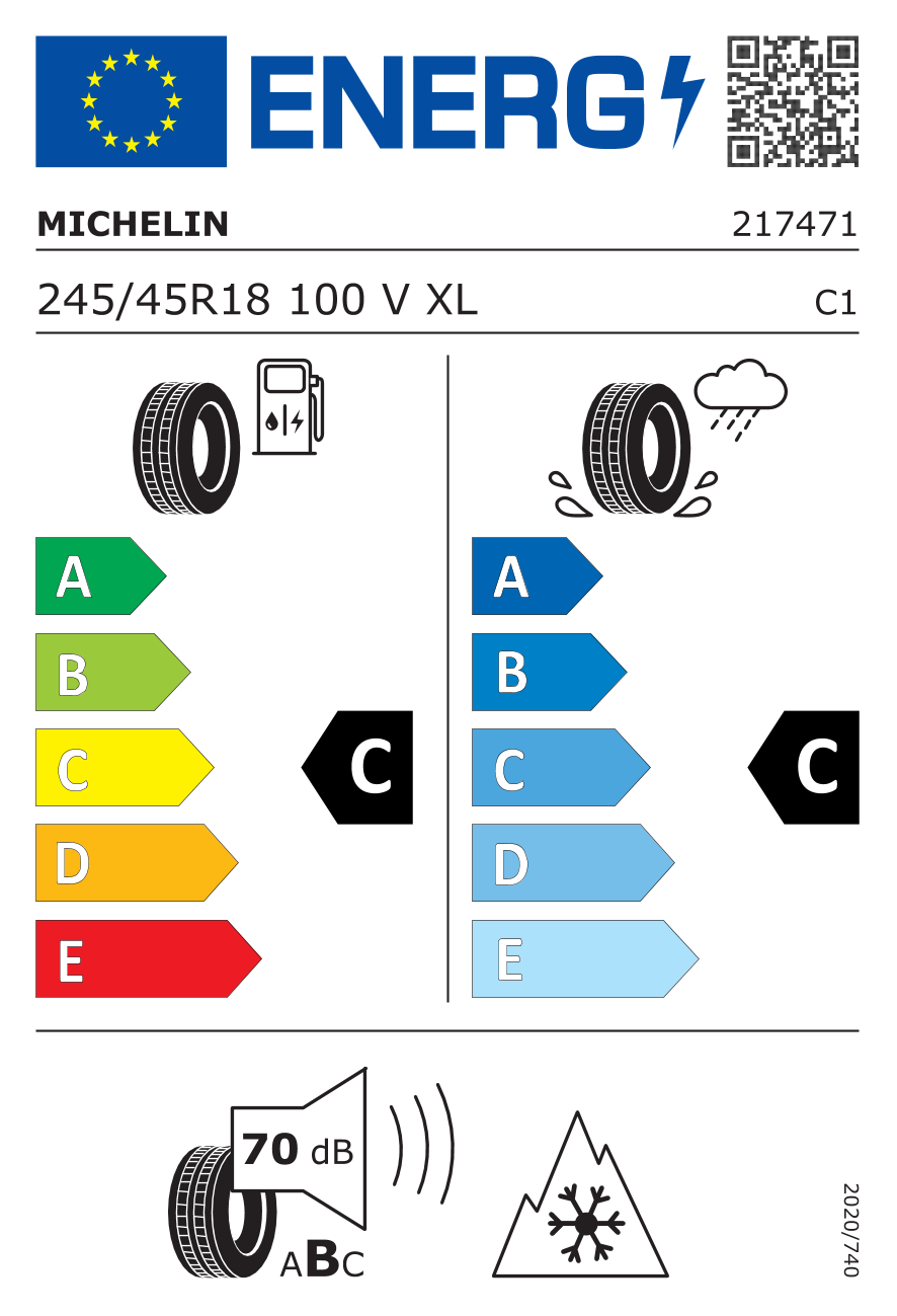 Michelin Pilot Alpin PA4 245/45 R18 100V XL *, MO @
