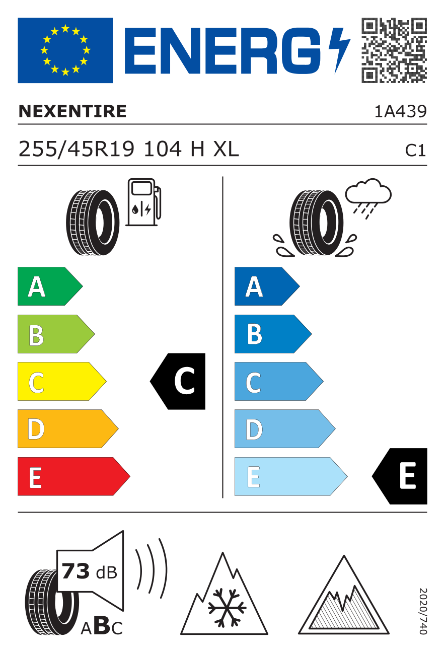 Label pneumatique européen