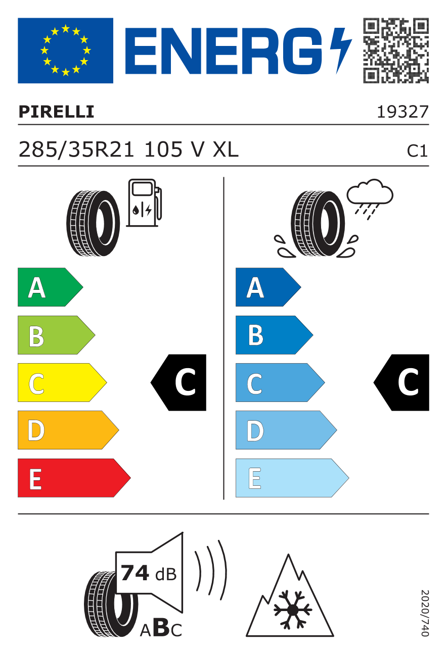 Tyre label / efficiency classes