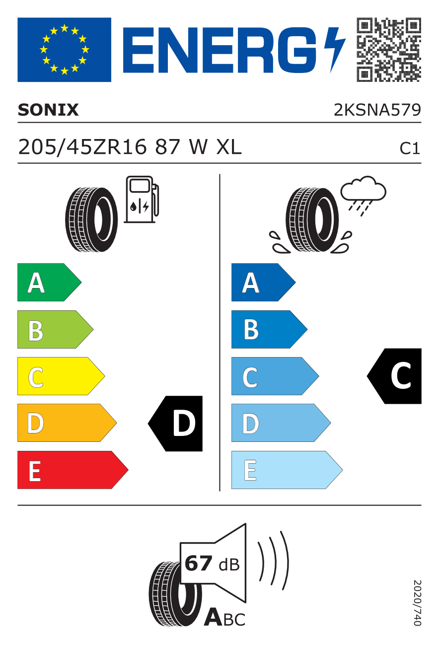 Label du pneu
