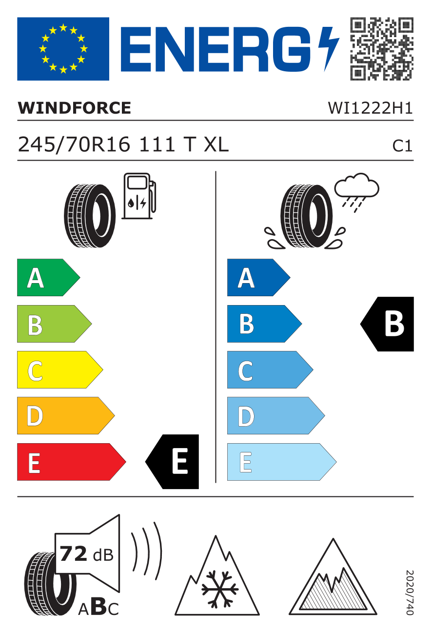  EU-Reifenlabel / Effizienzklassen