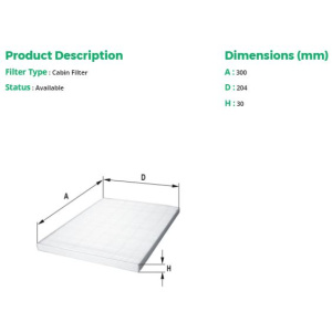 Filtro, Ar do habitáculo