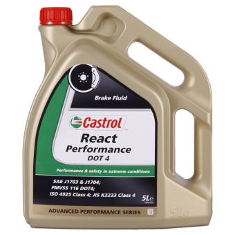 Image of Castrol REACT Performance DOT 4 5 liter kan