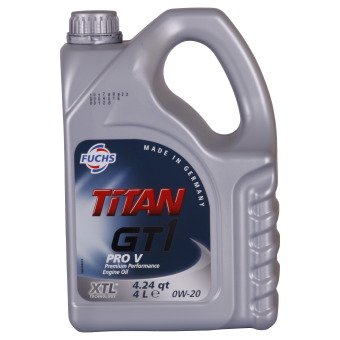 Image of Fuchs Titan GT1 Pro V 0W-20 4 liter kan