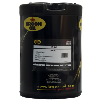 Image of Kroon-Oil HELAR 0W-40 Motorolie 20 liter bidon