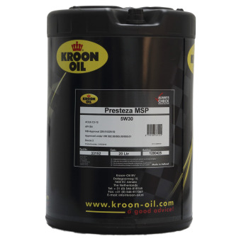 Image of Kroon-Oil PRESTEZA MSP 5W-30 Motorolie 20 liter bidon