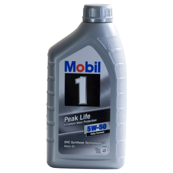Image of Mobil 1 PEAK LIFE 5W-50 1 liter doos