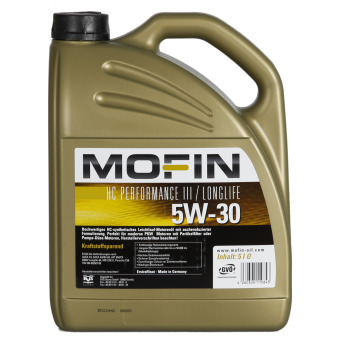 Image of Mofin HC Performance III / Longlife 5W-30 5 liter kan