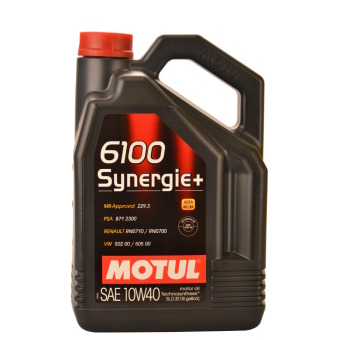 Image of Motul 6100 Synergie+ 10W40 5 liter kan