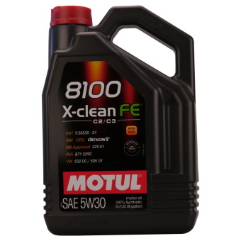 Image of Motul 8100 X-clean FE 5W-30 5 liter kan