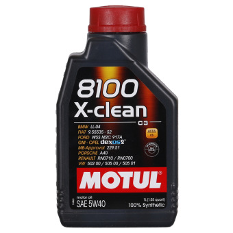 Image of Motul 8100 X-clean 5W-40 1 liter doos