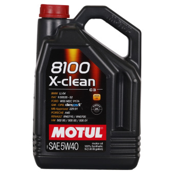 Image of Motul 8100 X-clean 5W-40 5 liter kan