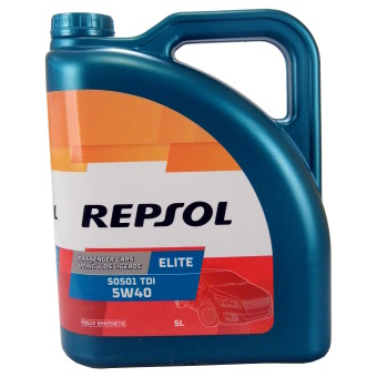 Image of Repsol Elite TDI 5W-40 505.01 5 liter doos