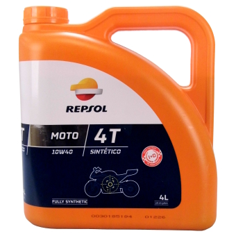Image of Repsol Moto Sintético 4T 10W-40 4 liter doos