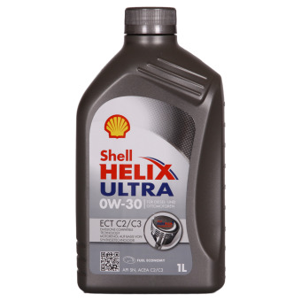 Image of Shell Helix Ultra ECT C2 C3 0W-30 1 liter doos
