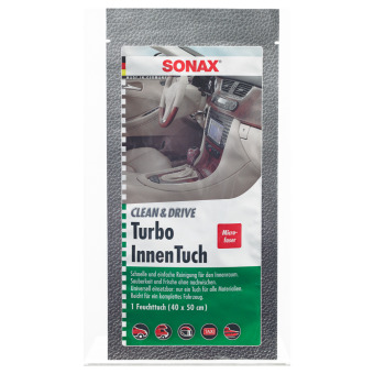 Image of Sonax CleanDrive Turbo-interieur-doek 40x50 Toonbankdisplay 1 stuks