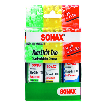Image of Sonax Helder transparant 1:100 Concentraat Trio Toonbankdisplay 75 milliliter doos
