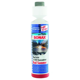 Image of Sonax Helder transparant 1:100 Concentraat Red Summer 250 milliliter doos