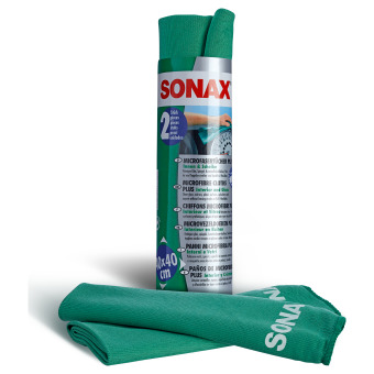 Image of Sonax 416541 Microvezeldoek Plus binnen & ruit 2 stuks (l x b) 40 cm x 40 cm