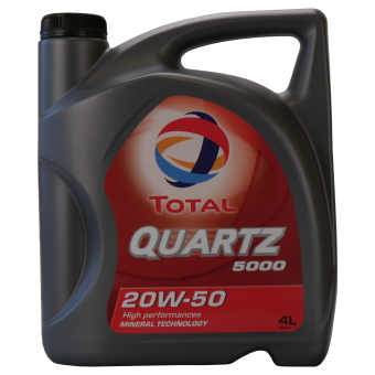 Image of Total Quartz 5000 20W-50 5 liter kan