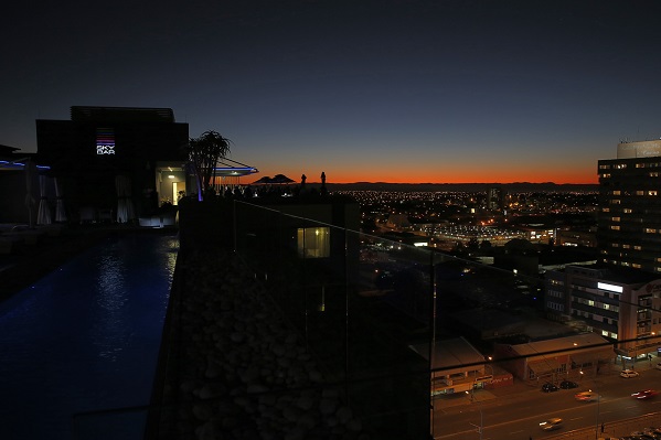 Sonnenuntergang in Windhoek