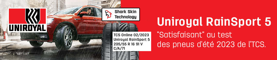 Pneu Été Uniroyal RainSport 5 - 225/55 R17 101Y XL - Neuf - Haute Adhérence Pluie