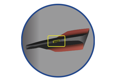 AZENIS FK520 – BORDES DE CORTE DE DIAMANTE Y HUECOS CON EFECTO SILENCIADOR