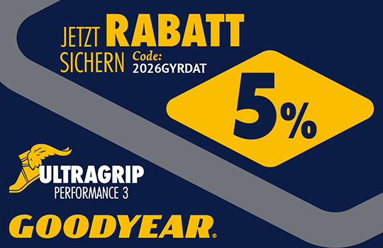 5% Rabatt auf Goodyear UltraGrip Performance 3