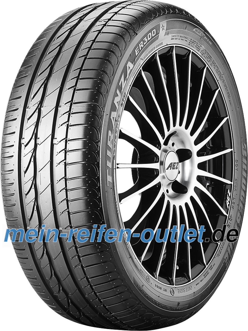 Bridgestone Turanza ER 300A Ecopia RFT ( 225/55 R16 95W *, mit Felgenschutz (MFS), runflat ) Bridgestone Turanza ER 300A Ecopia RFT ( 225/55 R16 95W *, mit Felgenschutz (MFS), runflat )
