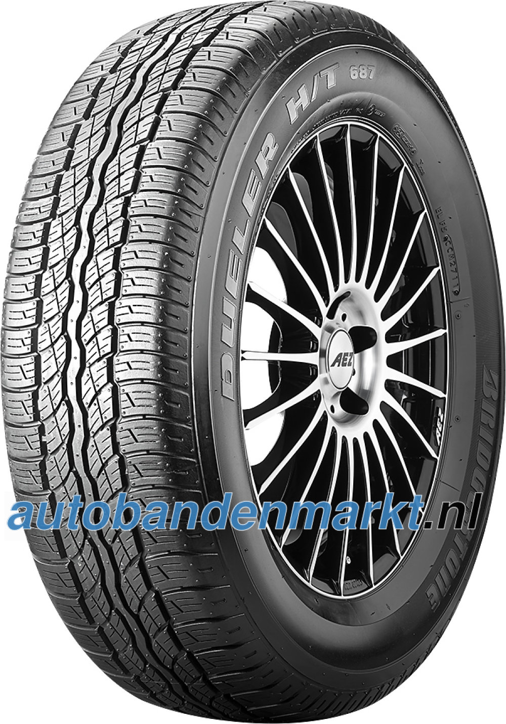Afbeelding van Bridgestone Dueler H/T 687 ( 235/55 R18 100H EVc )