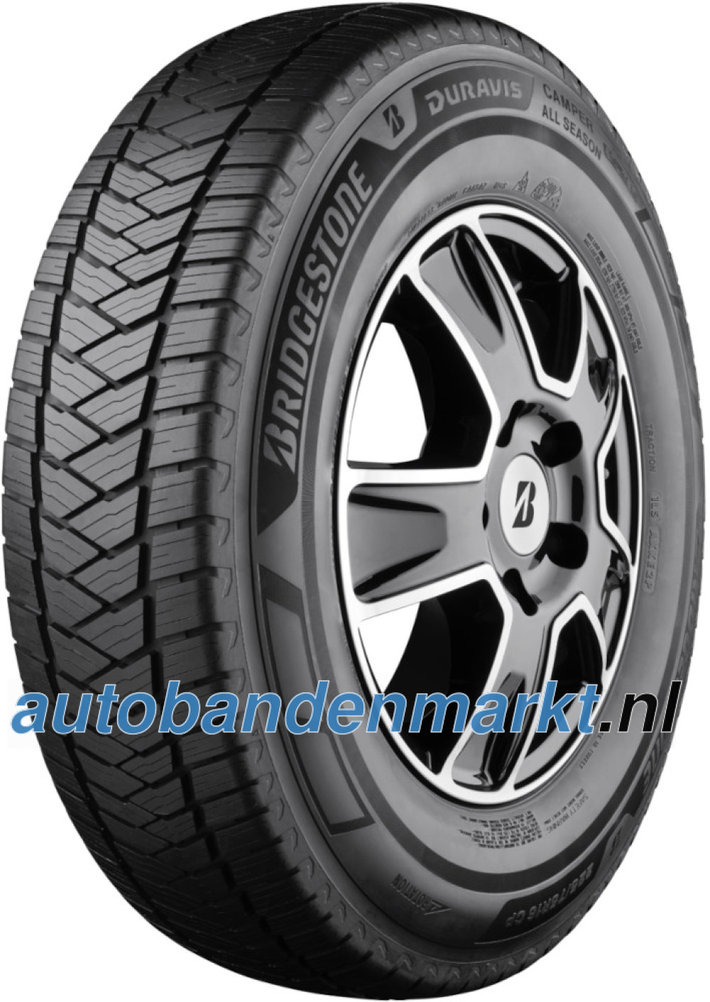 Afbeelding van Bridgestone Duravis Camper All-Season ( 215/70 R15CP 109/107R Enliten / EV )